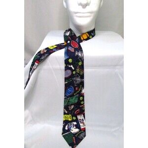 Vintage 90s Nicole Miller US OPEN 1992 Mens Silk Tie